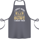 I Don't Wear Bows I Shoot Them Archery Cotton Apron 100% Organic Steel