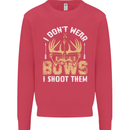 I Don't Wear Bows I Shoot Them Archery Kids Sweatshirt Jumper Heliconia