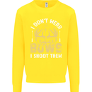 I Don't Wear Bows I Shoot Them Archery Kids Sweatshirt Jumper Yellow