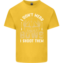 I Don't Wear Bows I Shoot Them Archery Kids T-Shirt Childrens Yellow