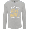 I Don't Wear Bows I Shoot Them Archery Mens Long Sleeve T-Shirt Sports Grey