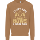 I Don't Wear Bows I Shoot Them Archery Mens Sweatshirt Jumper Caramel Latte