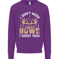 I Don't Wear Bows I Shoot Them Archery Mens Sweatshirt Jumper Purple