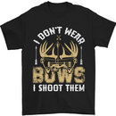 I Don't Wear Bows I Shoot Them Archery Mens T-Shirt Cotton Gildan Black