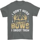 I Don't Wear Bows I Shoot Them Archery Mens T-Shirt Cotton Gildan Charcoal