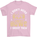I Don't Wear Bows I Shoot Them Archery Mens T-Shirt Cotton Gildan Light Pink