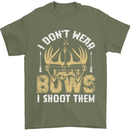 I Don't Wear Bows I Shoot Them Archery Mens T-Shirt Cotton Gildan Military Green