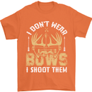 I Don't Wear Bows I Shoot Them Archery Mens T-Shirt Cotton Gildan Orange