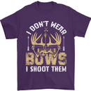 I Don't Wear Bows I Shoot Them Archery Mens T-Shirt Cotton Gildan Purple