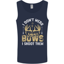 I Don't Wear Bows I Shoot Them Archery Mens Vest Tank Top Navy Blue