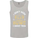I Don't Wear Bows I Shoot Them Archery Mens Vest Tank Top Sports Grey