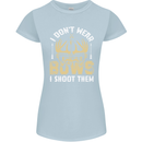 I Don't Wear Bows I Shoot Them Archery Womens Petite Cut T-Shirt Light Blue