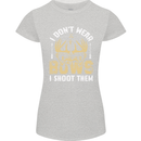 I Don't Wear Bows I Shoot Them Archery Womens Petite Cut T-Shirt Sports Grey