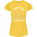 I Don't Wear Bows I Shoot Them Archery Womens Petite Cut T-Shirt Yellow