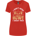 I Don't Wear Bows I Shoot Them Archery Womens Wider Cut T-Shirt Red