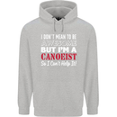 I Dont Mean to Be but I' Canoeist Canoeing Childrens Kids Hoodie Sports Grey