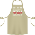 I Dont Mean to Be but I' Canoeist Canoeing Cotton Apron 100% Organic Khaki