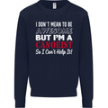 I Dont Mean to Be but I' Canoeist Canoeing Kids Sweatshirt Jumper Navy Blue