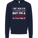 I Dont Mean to Be but I' Canoeist Canoeing Mens Sweatshirt Jumper Navy Blue