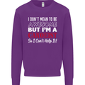 I Dont Mean to Be but I' Canoeist Canoeing Mens Sweatshirt Jumper Purple