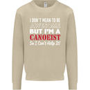 I Dont Mean to Be but I' Canoeist Canoeing Mens Sweatshirt Jumper Sand