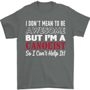I Dont Mean to Be but I' Canoeist Canoeing Mens T-Shirt Cotton Gildan Charcoal