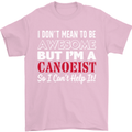 I Dont Mean to Be but I' Canoeist Canoeing Mens T-Shirt Cotton Gildan Light Pink