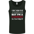 I Dont Mean to Be but I' Canoeist Canoeing Mens Vest Tank Top Black