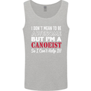 I Dont Mean to Be but I' Canoeist Canoeing Mens Vest Tank Top Sports Grey