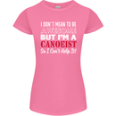 I Dont Mean to Be but I' Canoeist Canoeing Womens Petite Cut T-Shirt Azalea