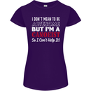 I Dont Mean to Be but I' Canoeist Canoeing Womens Petite Cut T-Shirt Purple