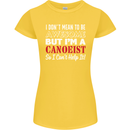 I Dont Mean to Be but I' Canoeist Canoeing Womens Petite Cut T-Shirt Yellow