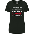 I Dont Mean to Be but I' Canoeist Canoeing Womens Wider Cut T-Shirt Black