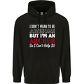 I Dont Mean to Be but Im an Archer Archery Childrens Kids Hoodie Black