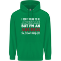 I Dont Mean to Be but Im an Archer Archery Childrens Kids Hoodie Irish Green