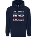 I Dont Mean to Be but Im an Archer Archery Childrens Kids Hoodie Navy Blue