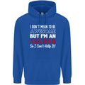 I Dont Mean to Be but Im an Archer Archery Childrens Kids Hoodie Royal Blue