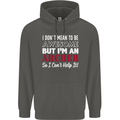 I Dont Mean to Be but Im an Archer Archery Childrens Kids Hoodie Storm Grey
