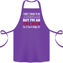 I Dont Mean to Be but Im an Archer Archery Cotton Apron 100% Organic Purple