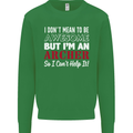 I Dont Mean to Be but Im an Archer Archery Kids Sweatshirt Jumper Irish Green