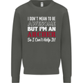 I Dont Mean to Be but Im an Archer Archery Kids Sweatshirt Jumper Storm Grey