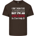 I Dont Mean to Be but Im an Archer Archery Kids T-Shirt Childrens Chocolate