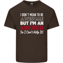 I Dont Mean to Be but Im an Archer Archery Kids T-Shirt Childrens Chocolate