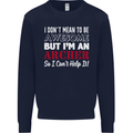 I Dont Mean to Be but Im an Archer Archery Mens Sweatshirt Jumper Navy Blue