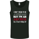 I Dont Mean to Be but Im an Archer Archery Mens Vest Tank Top Black