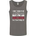 I Dont Mean to Be but Im an Archer Archery Mens Vest Tank Top Charcoal