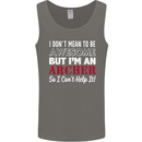 I Dont Mean to Be but Im an Archer Archery Mens Vest Tank Top Charcoal
