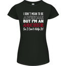 I Dont Mean to Be but Im an Archer Archery Womens Petite Cut T-Shirt Black