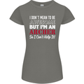 I Dont Mean to Be but Im an Archer Archery Womens Petite Cut T-Shirt Charcoal