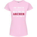 I Dont Mean to Be but Im an Archer Archery Womens Petite Cut T-Shirt Light Pink